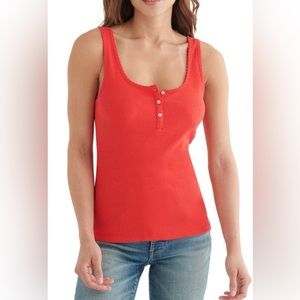 LUCKY BRAND - HENLEY TANK - SiZE MEDiUM